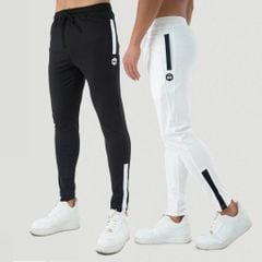 Quần jogger phối sườn vải poly 2 da The Max T32025 G03240