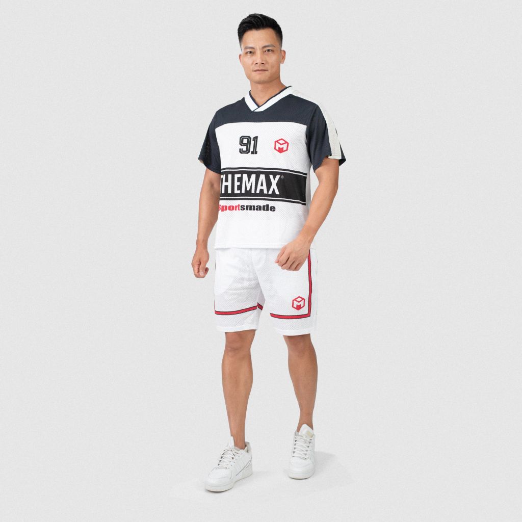 Bộ cộc tay oversize bóng rổ 4 màu G11228 ( dáng rộng thùng, oversize)