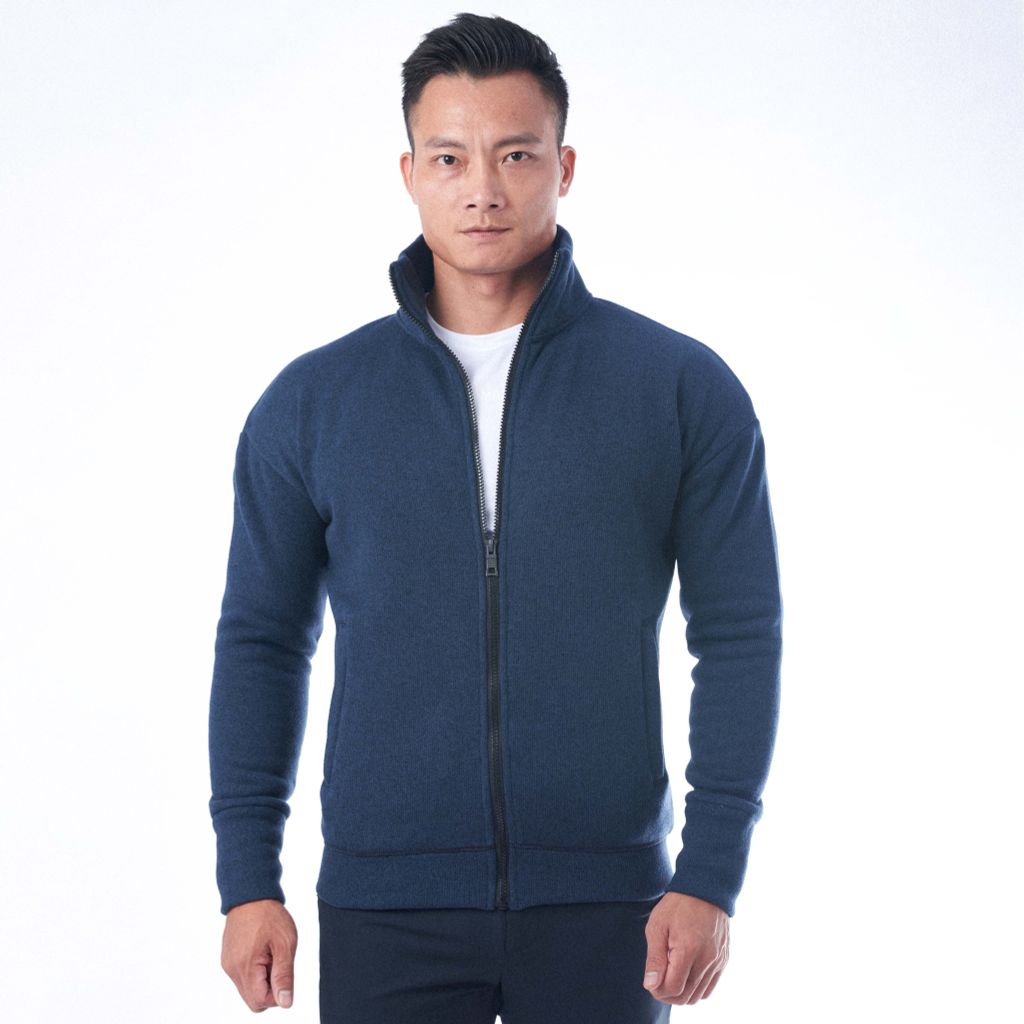 Áo khoác vải nỉ trần bông cao cổ The Max G12226