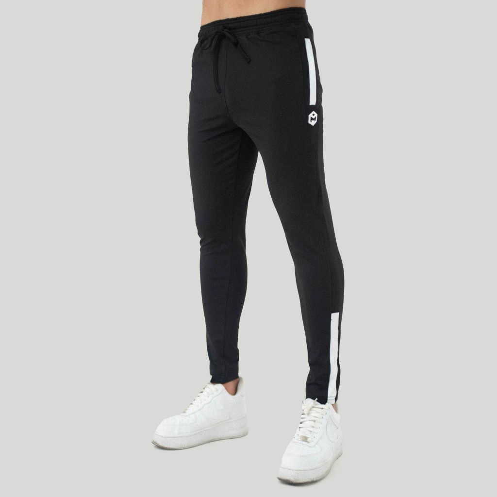 Quần jogger phối sườn vải poly 2 da The Max T32025 G03240