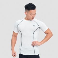 Tshirt body combat dải chỉ khác màu logo nổi THE MAX G02233