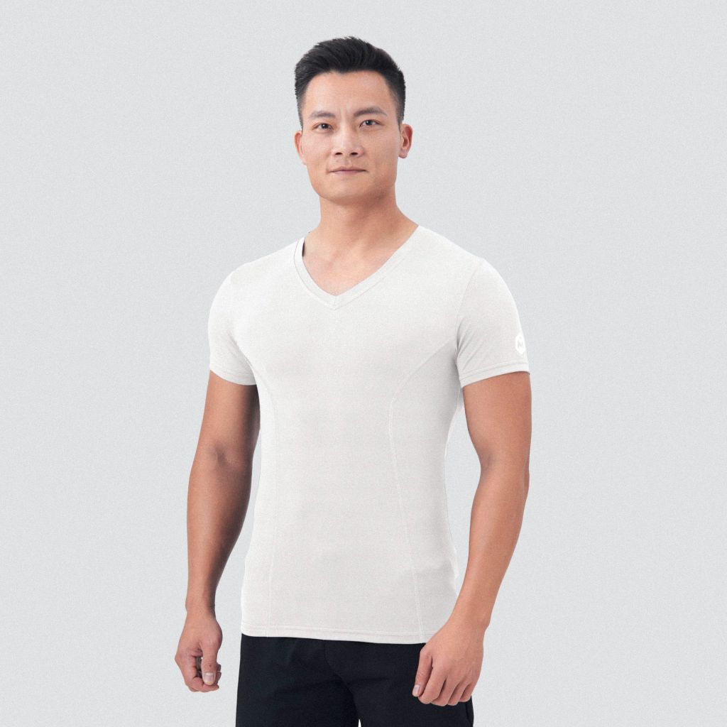Áo cộc tay cổ tim dải chỉ The Max G02237