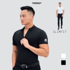Áo polo lux kéo khóa vải thun lụa THE MAX G02234