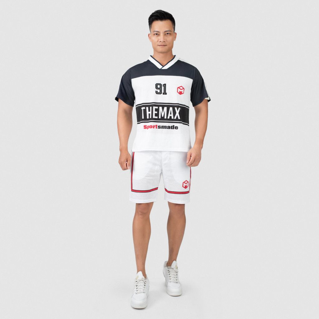 Bộ cộc tay oversize bóng rổ 4 màu G11228 ( dáng rộng thùng, oversize)