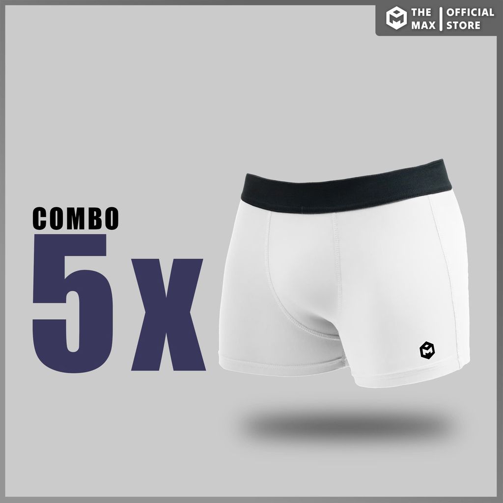 Quần boxer thể thao cạp trơn The Max G08182