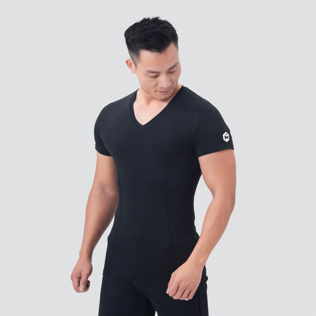 Áo cộc tay cổ tim dải chỉ The Max G02237
