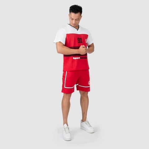 Bộ cộc tay oversize bóng rổ 4 màu G11228 ( dáng rộng thùng, oversize)