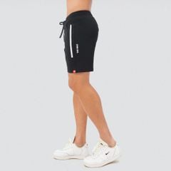 Quần short phối sọc viền vải poly 2 da The Max G02239