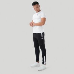 Quần jogger phối sườn vải poly 2 da The Max T32025 G03240