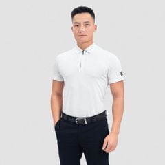 Áo polo lux kéo khóa vải thun lụa THE MAX G02234