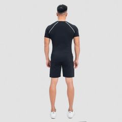 Tshirt body combat dải chỉ khác màu logo nổi THE MAX G02233
