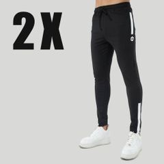 Quần jogger phối sườn vải poly 2 da The Max T32025 G03240