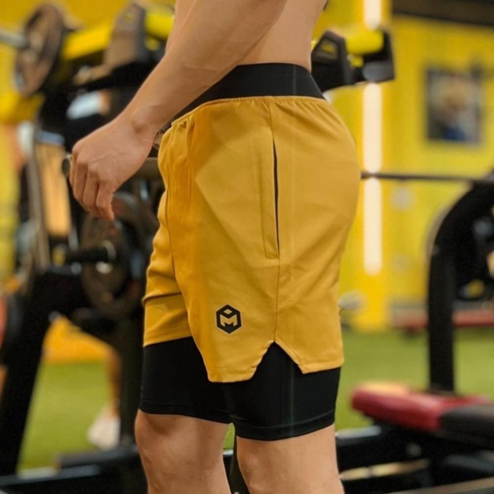 Quần Short hai lớp THEMAX  ( vải xi gió , lớp lót thun luạ)