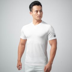 Áo cộc tay dáng ôm vải thun lạnh cổ trụ 4 màu The Max G08181