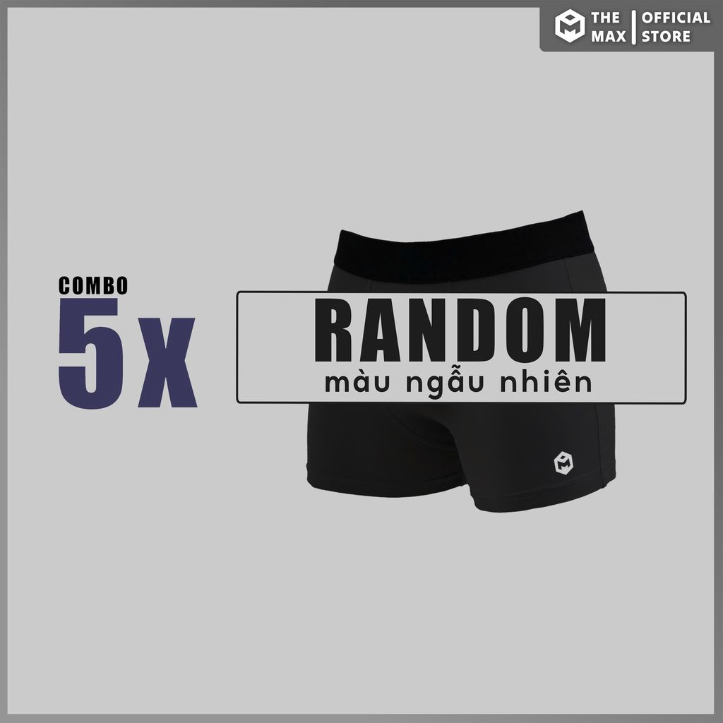 Quần boxer thể thao cạp trơn The Max G08182