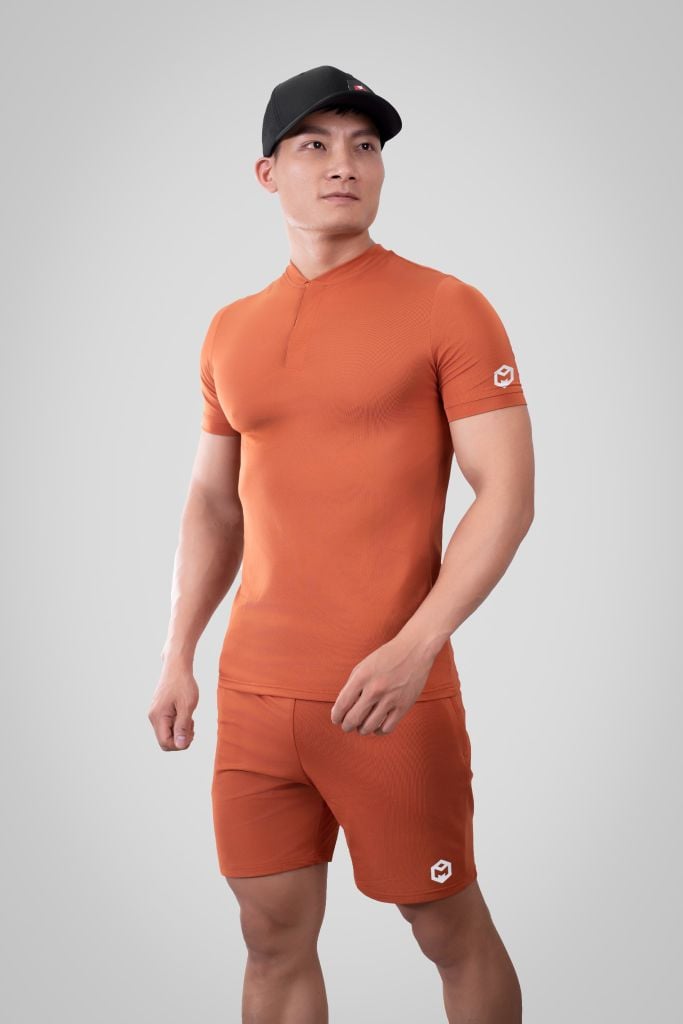Bộ thể thao cộc tay vải lacoste  T5BN
