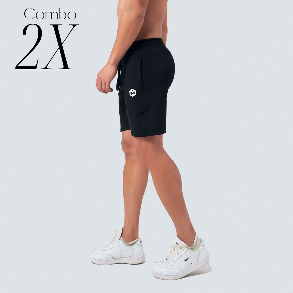 [CAO CẤP] Quần short logo nổi vải thun lụa THE MAX G02230