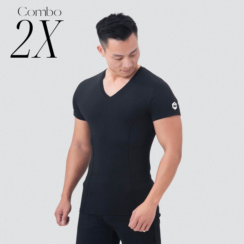 Áo cộc tay cổ tim dải chỉ The Max G02237