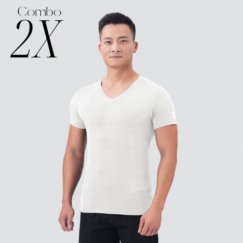 Áo cộc tay cổ tim dải chỉ The Max G02237