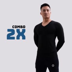 Áo giữ nhiệt _ Cổ tim _ vải thun lụa mềm T112023 G1171