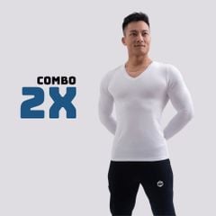Áo giữ nhiệt _ Cổ tim _ vải thun lụa mềm T112023 G1171