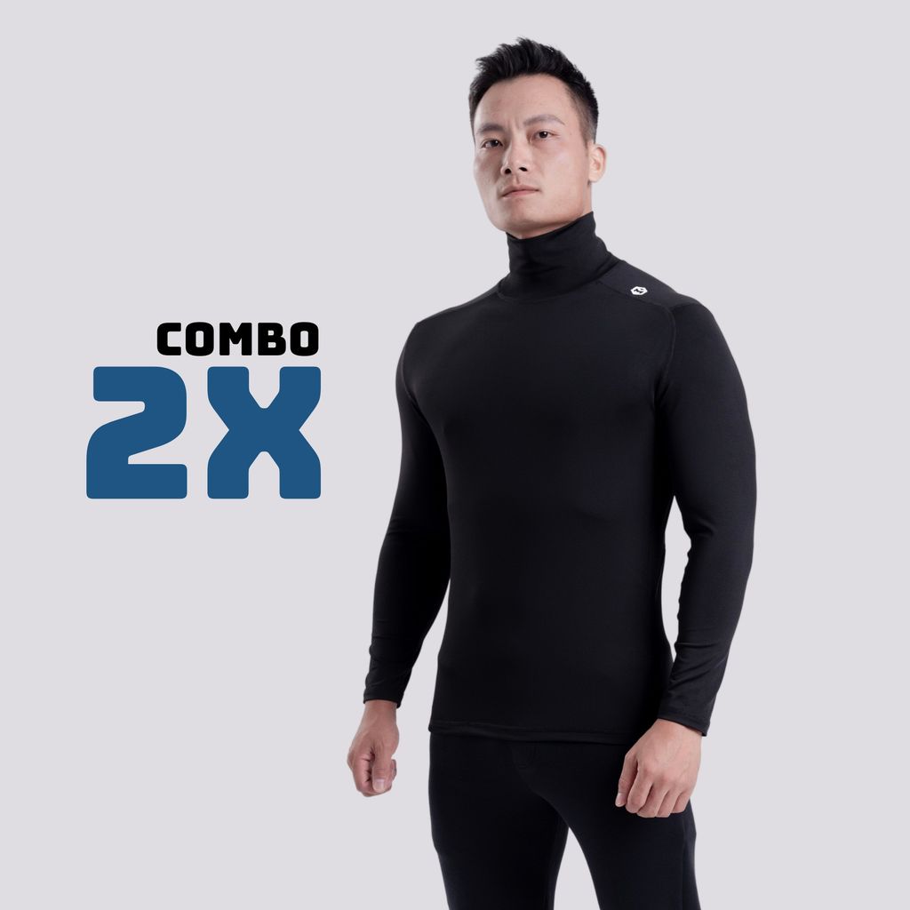 Áo giữ nhiệt phối dải chỉ CỔ CAO 9cm THEMAX G09199
