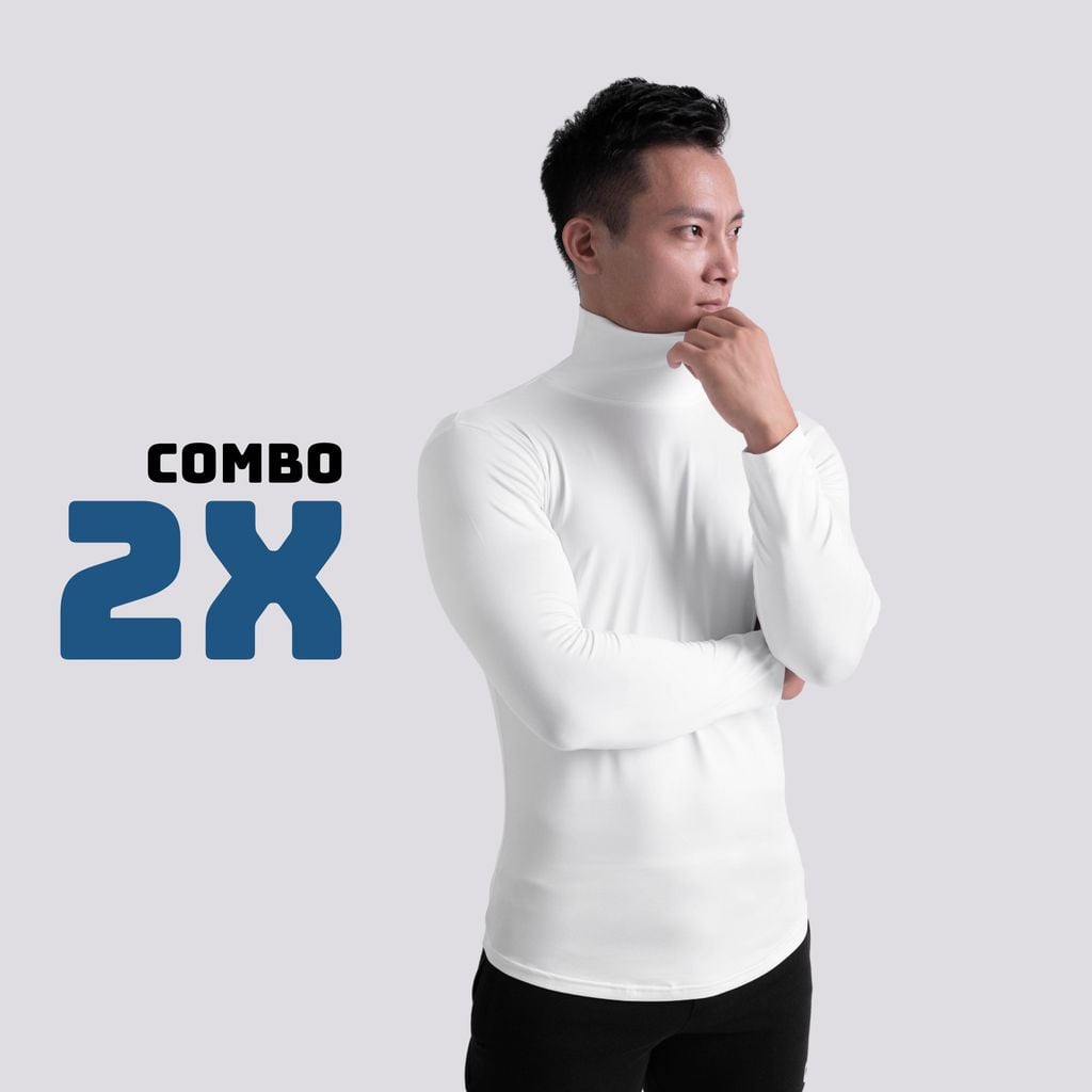 Áo giữ nhiệt - CỔ CAO 9CM - thun lạnh - The Max T92024 G09193 (mặc lót, mặc chơi thể thao) (11.0)