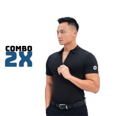Áo polo lux kéo khóa vải thun lụa THE MAX G02234