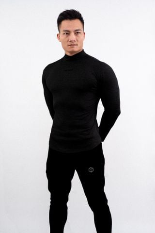 Áo Giữ nhiệt - Cao Cổ - vải thun co giãn tốt, thoáng khí mặc lót giữ nhiệt, chơi thể thao 7.0 G1055