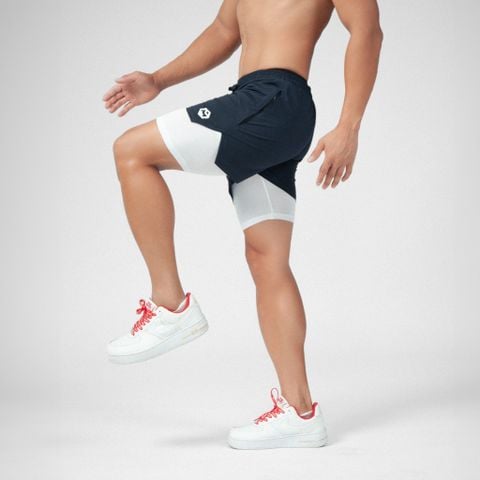 Quần short hai lớp vải gió co giãn lót vải lỗ kim The Max G08187