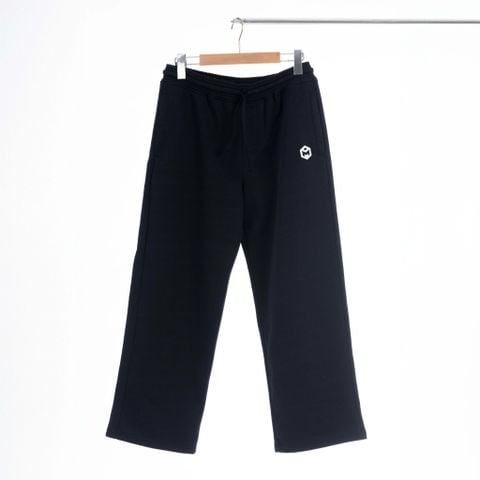 Quần dài ống rộng không bo chun Bigsize, oversize, rộng thùng thùng vải nỉ trần bông THE MAX G12228