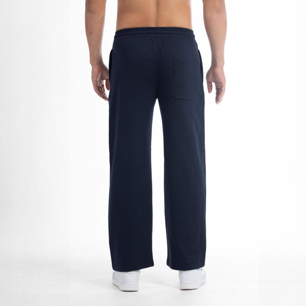 Quần dài ống rộng không bo chun Bigsize, oversize, rộng thùng thùng vải nỉ trần bông THE MAX G12228