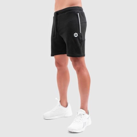 Quần short thể thao phối cầu mông vải nỉ da cá T72024 G07174
