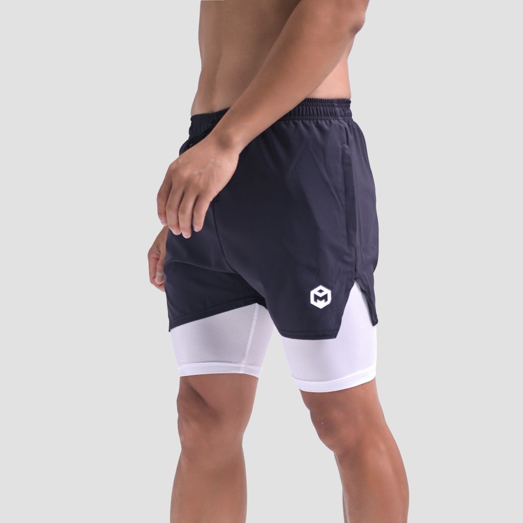Quần short hai lớp vải gió co giãn lót vải lỗ kim The Max G08187