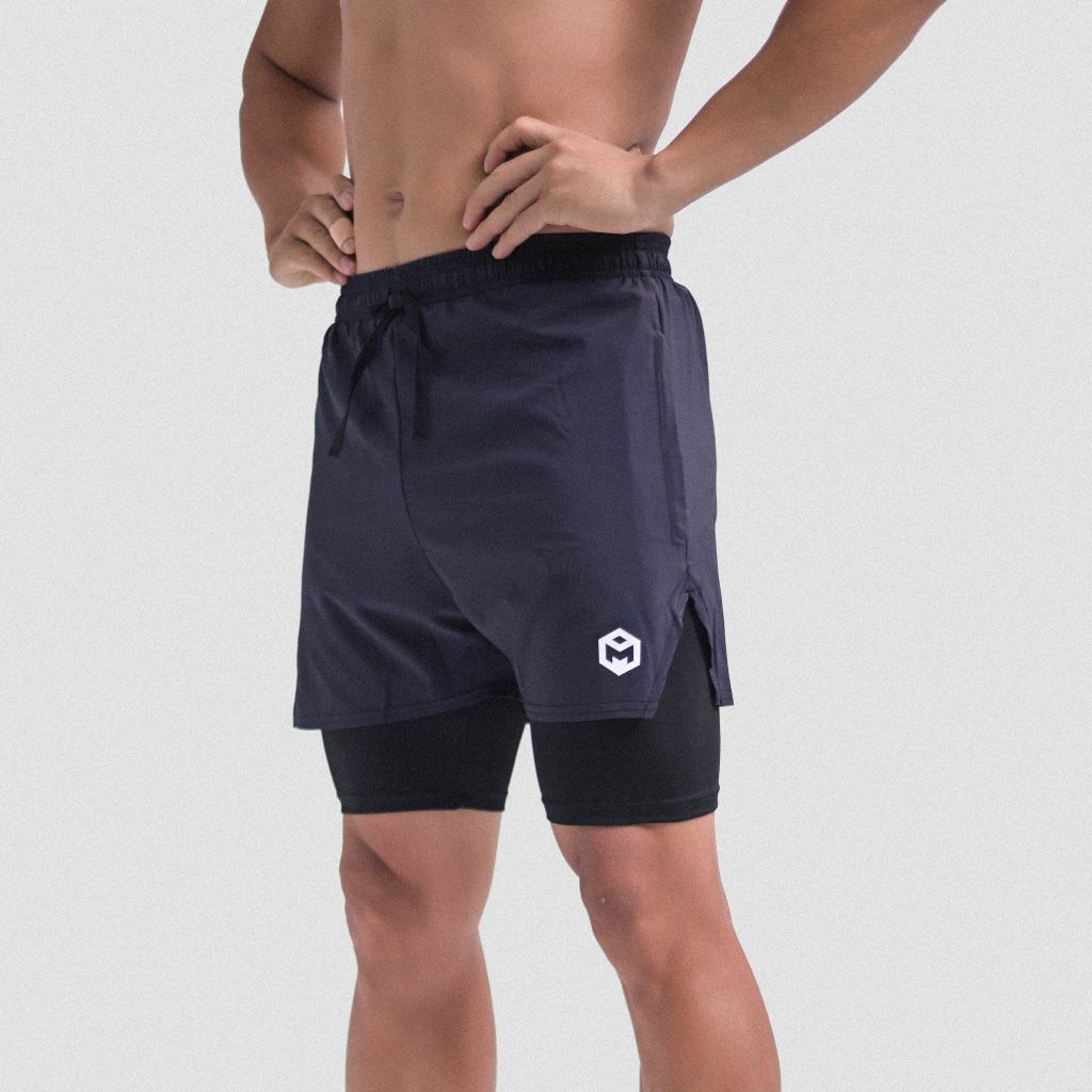 Quần short hai lớp vải gió co giãn The Max G11225