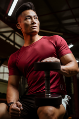 Áo Cộc Tay Sọc Lưng Dáng Áo Ôm body