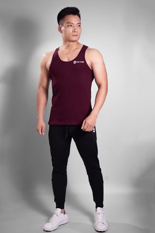 Áo tanktop vải coton mỏng The Max 5 màu ( logo ngực trái )