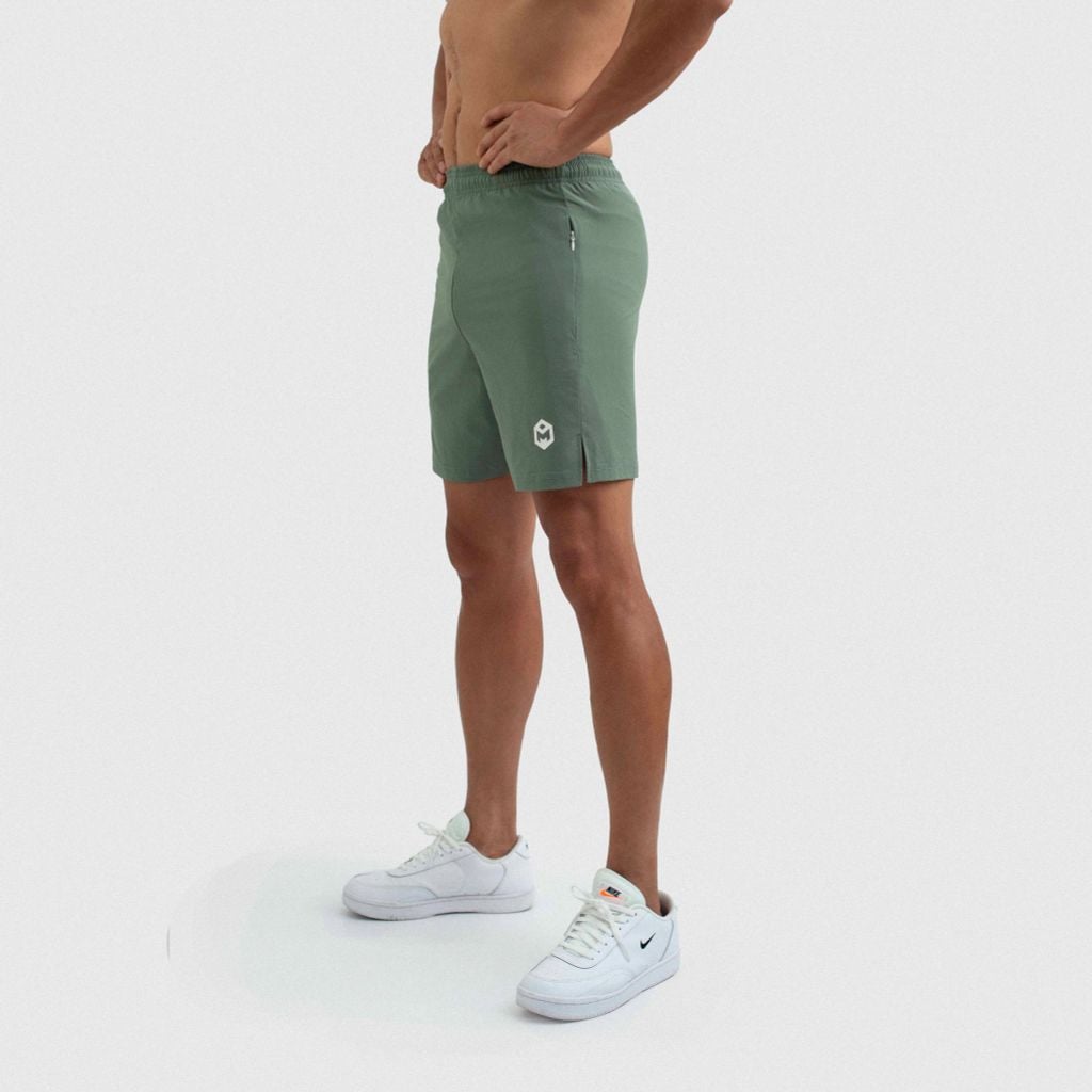 Quần short thể thao nam Squat-chạy bộ vải gió co giãn T32024 G05132