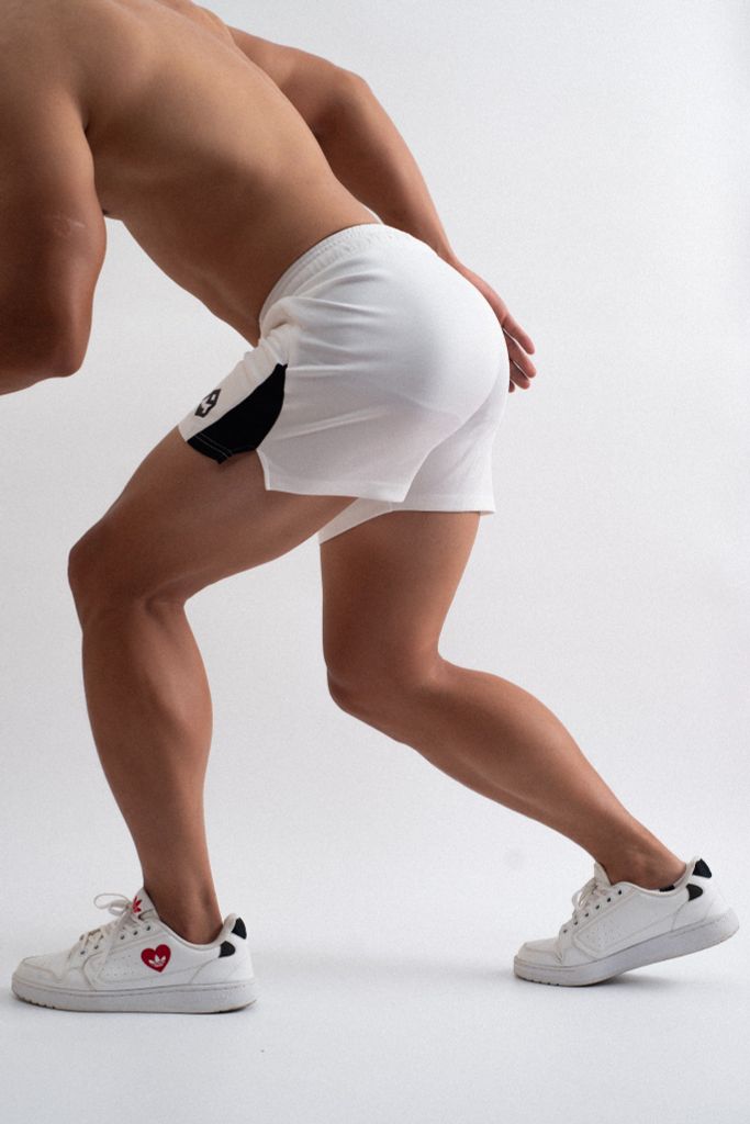 Quần Short thể thao Quần tập Gym, Quần chạy bộ ,... vải poly hai da dáng nửa đù GYMMAX T112023 G1159