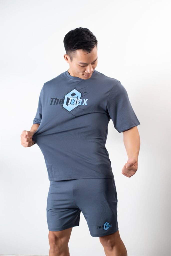 Bộ Thể thao oversize vải Lacote Logo THEMAX in màu chữ lớn ( bản đ.ặ.c biệt )