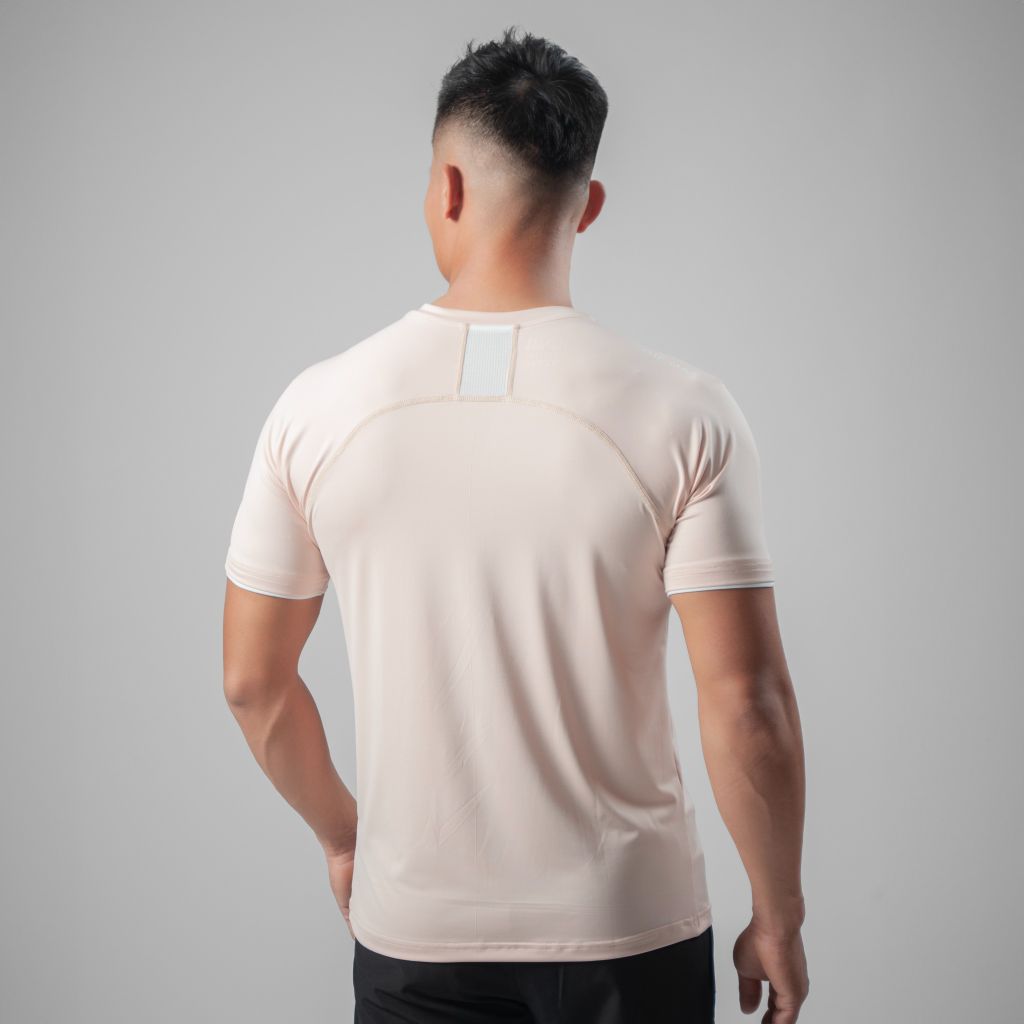 Áo cộc tay ôm body vải thun lạnh phối lưng The Max G08185