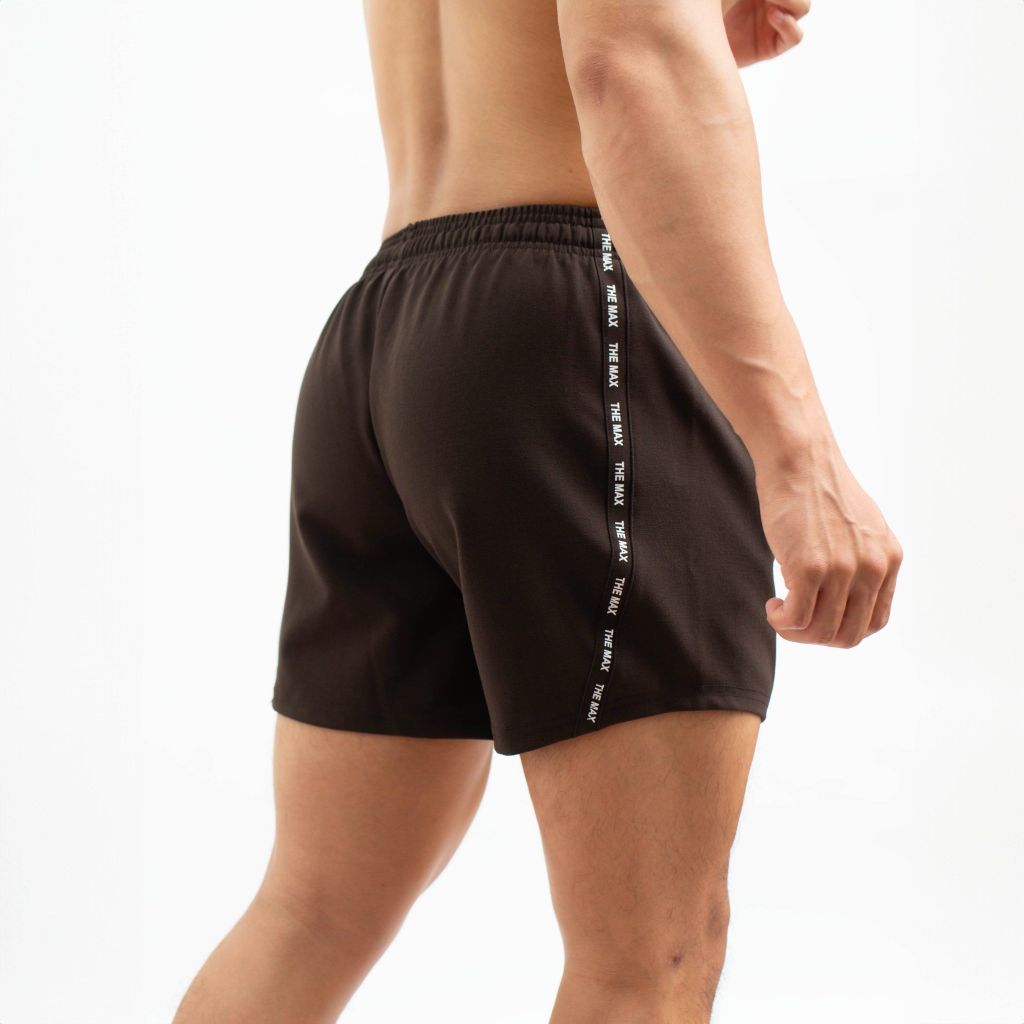 Quần short squat phối viền vải gió co giãn ngắn nửa đùi THE MAX G08177