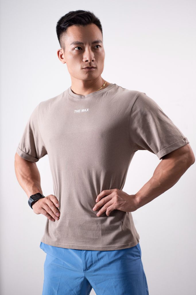 Áo Cộc tay Coton dáng oversize ( themax in chữ nhỏ )