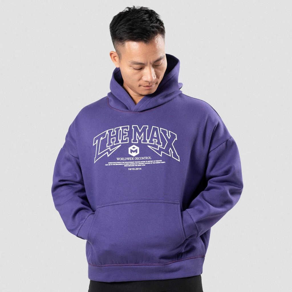 Áo hoodie vải nỉ trần bông 14 màu THE MAX G11222