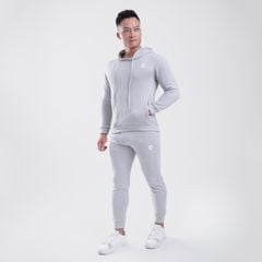 Bộ Quần jogger - Áo hoodie vải nỉ cotton tổ ong THE MAX G09195