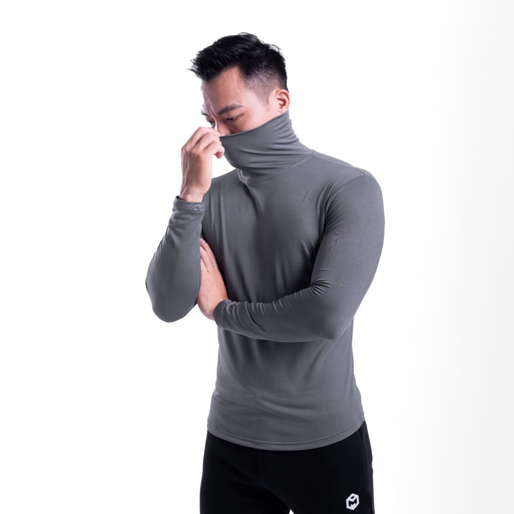 Áo giữ nhiệt - CỔ CAO 15CM - thun lạnh - The Max T92024 G09197 (mặc lót, mặc chơi thể thao) (12.0)