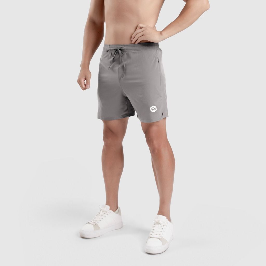 Quần short squat chạy bộ vải si gió mềm The Max G09200