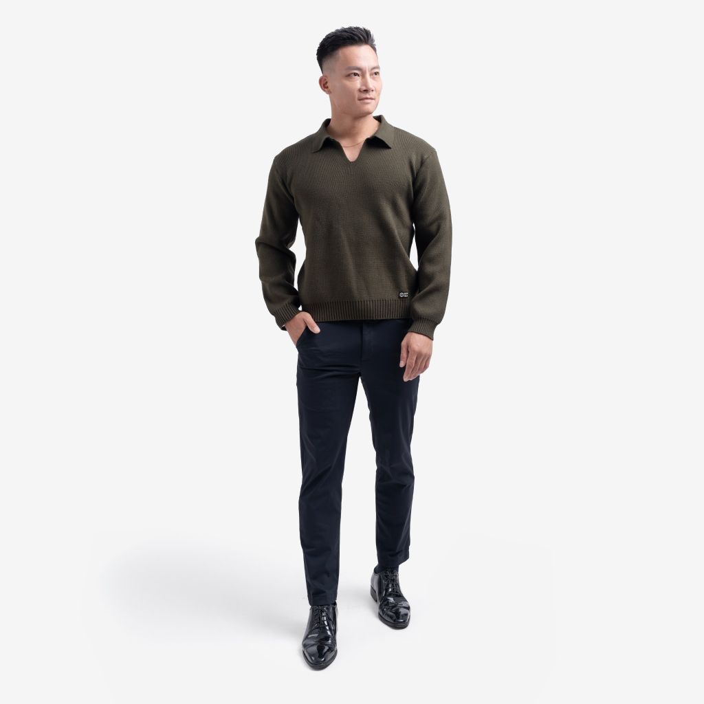 Áo Len Dài Tay Dệt Kim Không Cúc THE MAX G10210