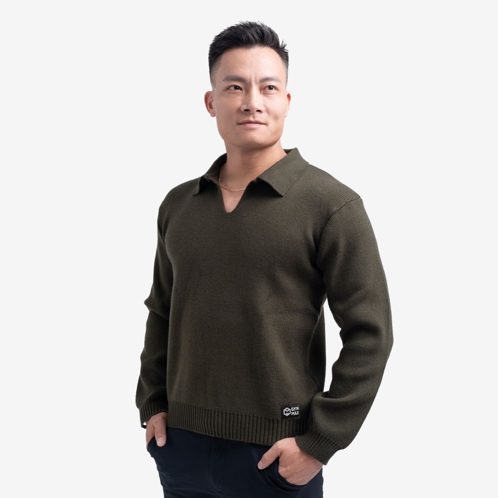 Áo Len Dài Tay Dệt Kim Không Cúc THE MAX G10210