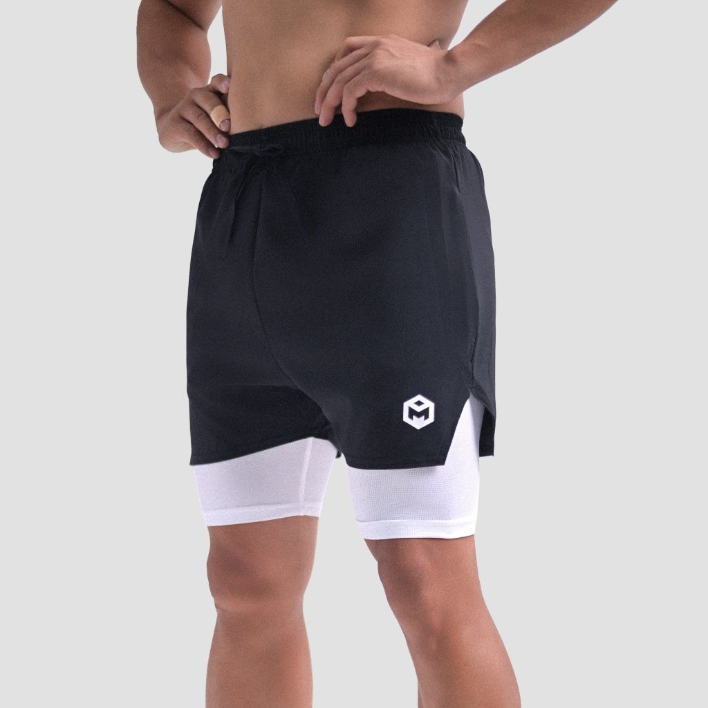 Quần short hai lớp vải gió co giãn The Max G11225